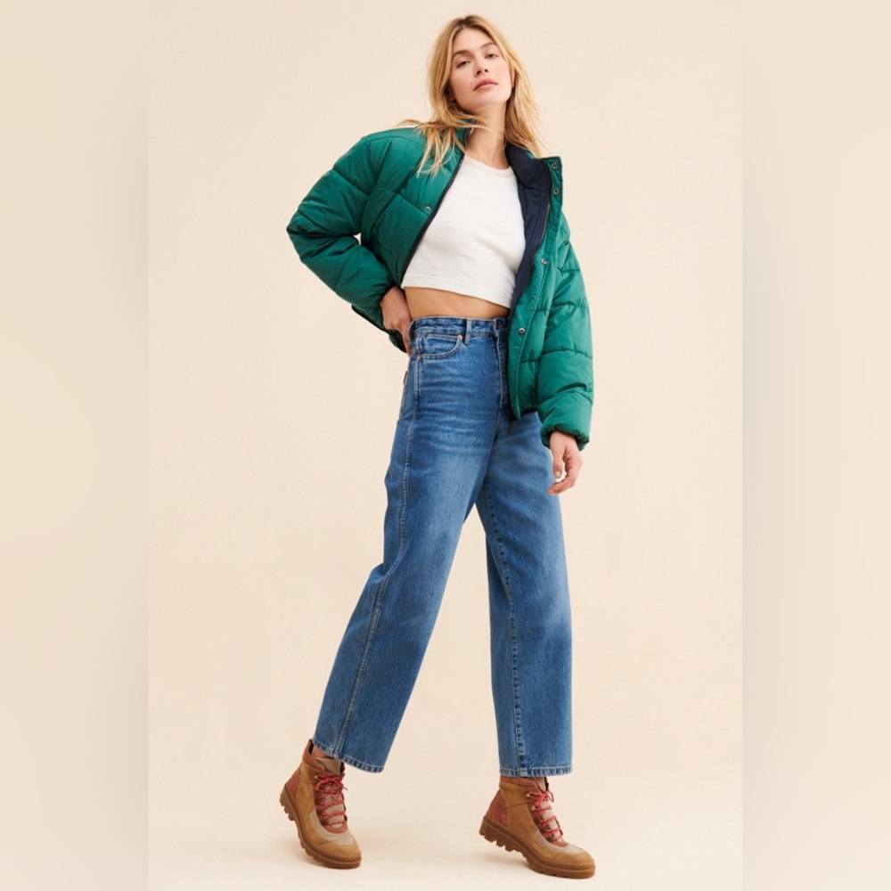 Wrangler | Barrel 652 High Rise Jeans | 27 | Denim Medium Blue